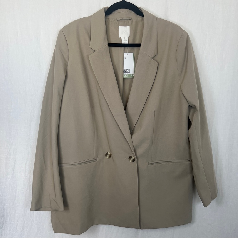 H&M Women’s Double Breasted Oversized Jacket